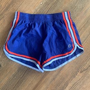 Tory Burch Sport Nylon Short Size S-Blue and Red